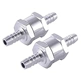 XCSOURCE　2個　5/16" 　8mm　アルミニウム合金　ノンリターンバルブ　燃料ライン/石油/ディーゼル/水 片道チェック弁　HS757