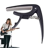 Gupcaqosjw エレキギター カポ, ギターカポタスト, ギタークランプカポ, ギター調節可能なカポ, ギタークランプエレキ, アコースティック用ギターカポタスト, 頑丈なギターカポ, クイックチェンジ高耐久ギターカポ, エレキギターカポギターカポアクセサリー, フォーククラシックエレクトリックギターチューニングクリップ, カードピック 9.2x7.8cm