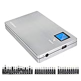 aceyoon モバイルバッテリー ノートPC 50000mAh 超大容量 ポリマー電池 DC + QC3.0 USB 同時出力 ノートパソコン バッテリ 電圧9段調整可 24V / 20V / 19.5V / 19V / 16V / 15V / 12V / 9V / 5V 携帯バッテリー ノートPC iPhone Android スマホ タブレット 充電用 38種 DCジャック付き [並行輸入品]