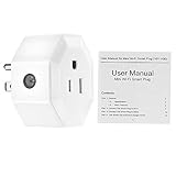 OWSOO スマートプラグ スマートコンセント Alexa/G-o-o-g-l-e Home / Nest向けに互換TPリンク用IFTTT 無線リモコン ハブ不要 タイミング機能付き どこでも制御可 