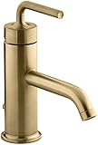 KOHLER K-14402-4A-BGD Purist Single-Control Lavatory Faucet, Vibrant Brushed Gold [並行輸入品]