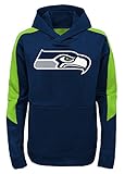 Seattle Seahawks Youth NFL「太字ロゴ"パフォーマンスフード付きスウェットシャツ