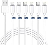 iphone 充電ケーブル 純正 1M ライトニングケーブル 急速（6本セット1M*6）iphone 充電コード iphoneケーブル アイホン充電ケーブル lightningケーブル 急速データ転送 断線防止 高耐久コネクタ採用 対応機器iPhone/iPad/iPod各種