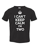 P & B私の誕生日。私はできないKeep Calm I ' m 2つ幼児Tシャツ カラー: ブラック