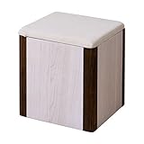 チェア（ホワイト） 360×360×415mm ROCCO 収納付き ドレッサー スツール 木製 ナチュラル 北欧風