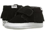 [バンズ] Vans Kids ガールズ Chukka V Moc Crib (Infant/Toddler) シューズ (Suede) Black/True White 4 Toddler(11.4