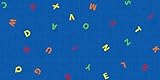 Kid Carpet FE777-26Y Scattered Letters Nylon Area Rug 6' x 6' Multicolored [並行輸入品]