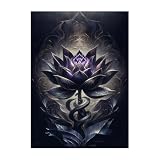 Hypttior MTGカードスリーブ - ブラックロータス - 100ct マットアートカードスリーブ MTG、TCGカードに最適