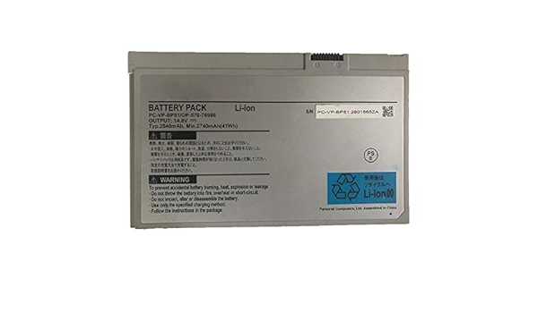 Amazon 互換 適用される For Nec Pc Vp Bp81 Op 570 za 交換用の 電池 Nec Pc Vp Bp81 41wh 互換用の 電池 Nec Pc Vp Bp81 互換用の バッテリー バッテリー 通販