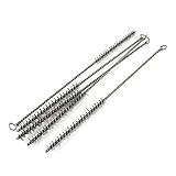 uxcell　ワイヤチューブブラシ　ステンレス鋼　　チューブ　クリーニング　ブラシ　工業用　 12mm直径　5本入り