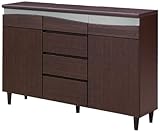 FUKUYAMA リビングボード エッセ 120cm幅 ダーク色