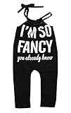 新生児赤ちゃん女の子one-pieces Infant " I Am So Fancy」プリント服服装 カラー: ホワイト