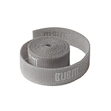 Perfk ケーブルタイ　ストラップ　フック　ループ　コード　ワイヤー　ナイロン　ファスニングテープ　固定用　6ロール　全4色 - グレー