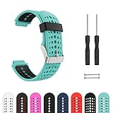 BUTEFO ガーミン ベルト 向け GARMIN Foreathlete/Forerunner 220J 230J 235J 620J 630J 735XTJ ベルト バンド シリコン製 工具付き 5色 (緑+黒)