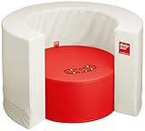 ビリーブ デザインスキン キッズ用 トンネルソファ ホワイト/レッド