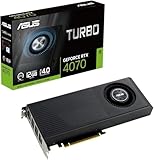 ASUS TURBO RTX4070、PCIe4、12GB DDR6X、HDMI、3DP、2475MHzクロック。