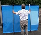 除草用飛散防止ネット(大） 手持ち補助棒付