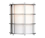 Forecast Lighting F8490-41NV Hollywood Hills One-Light Exterior Wall Light with Etched White Opal Gl