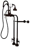 Cambridge配管cam398684-cp Clawfoot浴槽自立英語電話Gooseneck蛇口& Hand Held Showerコンボ 12" x 3" x 30" CAM398684-OR