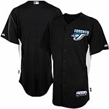 Toronto Blue Jays Majestic Authentic Batting Practice Jerseyブラック大人用サイズ L
