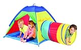 Multi-Color Tent with Tunnel [並行輸入品]