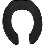 Bemis 397SSCT 047 Sta-Tite Round Open Front Toilet Seat, Black by Bemis