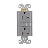 Eaton GFCI Self-Test 20A -125V Duplex Receptacle with Standard Size Wallplate, Gray [並行輸入品]