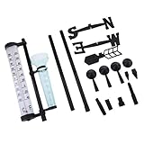 F Fityle 降雨量モニター 風速計 温度計 雨量計　園芸 屋外 気象ステーション