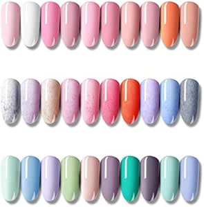 ジェルネイル ジェルネイルセット カラージェル ネイル 1色 ラメ 単色 大量 人気 トップコート ベースコート マットコートハードナー ポリッシュ ノーブランド品 ジェルネイル 通販 Amazon