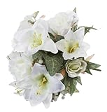 Darice 35571 Lily/Rose Bridal Bouquet, Cream/White [並行輸入品]