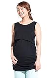 チョコア(CHOCOA) 授乳タンクトップ 授乳口付き マタニティ (ブラック)