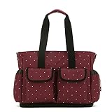 VANITA マザーズバッグ 多用途 多機能 高品質 使いやすい 丈夫のベビー用品収納バッグ（ワイン）