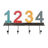 healiftyレトロヴィンテージデジタルフックDressing部屋洋服ストア壁ハンガーフックホーム壁デコレーション