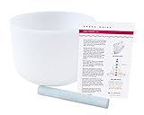 432 hz G Sharp Zeal Chakra Crystal Singing Bowl Suede Mallet Included Highest Quality Sound (10 Inch