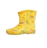 イエロー耐久性のある赤ちゃんレインブーツ青いかわいい子供のレインシューズ