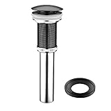 VIGO Bathroom Faucet Vessel Vanity Sink Pop Up Drain Stopper without Overflow and Mounting Ring, Mat