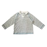 ホッペッタ Hoppetta 前立長袖Tシャツ グレー 80cm 58324