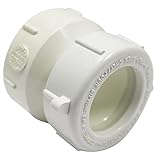 Canplas 192864A PVC DWV Copper Pipe Adapter, 1 1/2 x 1 1/4-Inch, White by Canplas