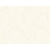 York Wallcoverings CS8660SMP Metallics Book Distressed Feather Scroll Wallpaper Memo Sample, 8-Inch 