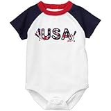 ジンボリー GYMBOREE/ USAボディスーツ ホワイト ロンパース半袖 0～3ヶ月【並行輸入】