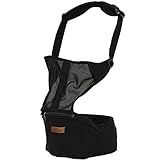 抱っこひも ベビーキャリア LaNova 新生児用品 簡単抱っこ紐 (通気性よい 軽量) ブラック