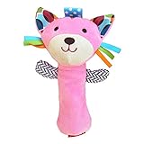 LanLan 1pcs赤ちゃん音楽漫画Plush Hand Bell stuffed animals RattlesスティックMusical Toy Kidsドラムパーカッション楽器ベビーカーアクセサ