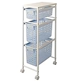 すきまランドリーワゴン　２８．５cm幅　３段