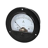 uxcell アナログパネル電流計　DC 0-20A　アンメーターアナログパネルの電流計　クラス2.5