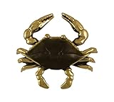 ブルーCrabドアノッカー – 真鍮(標準サイズ)