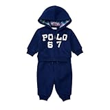 ポロ ラルフローレン POLOロゴ入りパーカー・上下セット[ネイビー](男の子3～9か月用)6Mサイズ [並行輸入品]