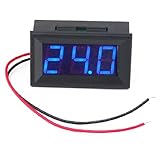 SODIAL(R) ブルー液晶デジタルDC4.5V～30Vパネル検出器電圧計電圧計テスターモニター