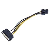SONONIA ビデオカード適用　557 6ピン　PCIe PCI-e エクスプレス　アダプタケーブル　15ピン　SATA電源　SATAケーブル