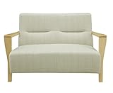 大川家具 関家具 2人掛けソファ(幅120cm)ライトグリーン色 203544