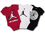 (Jordan)ジョーダン ベビージョーダン ロンパース　3枚セット (9/12M, 赤白黒) [並行輸入品]